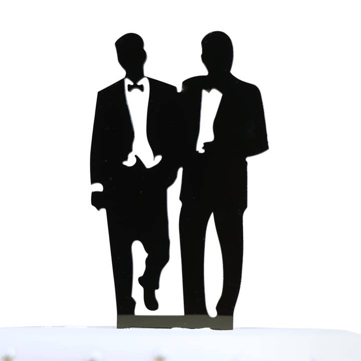 Gay Acrylic Wedding Cake Topper for wholesale by 17 Main
