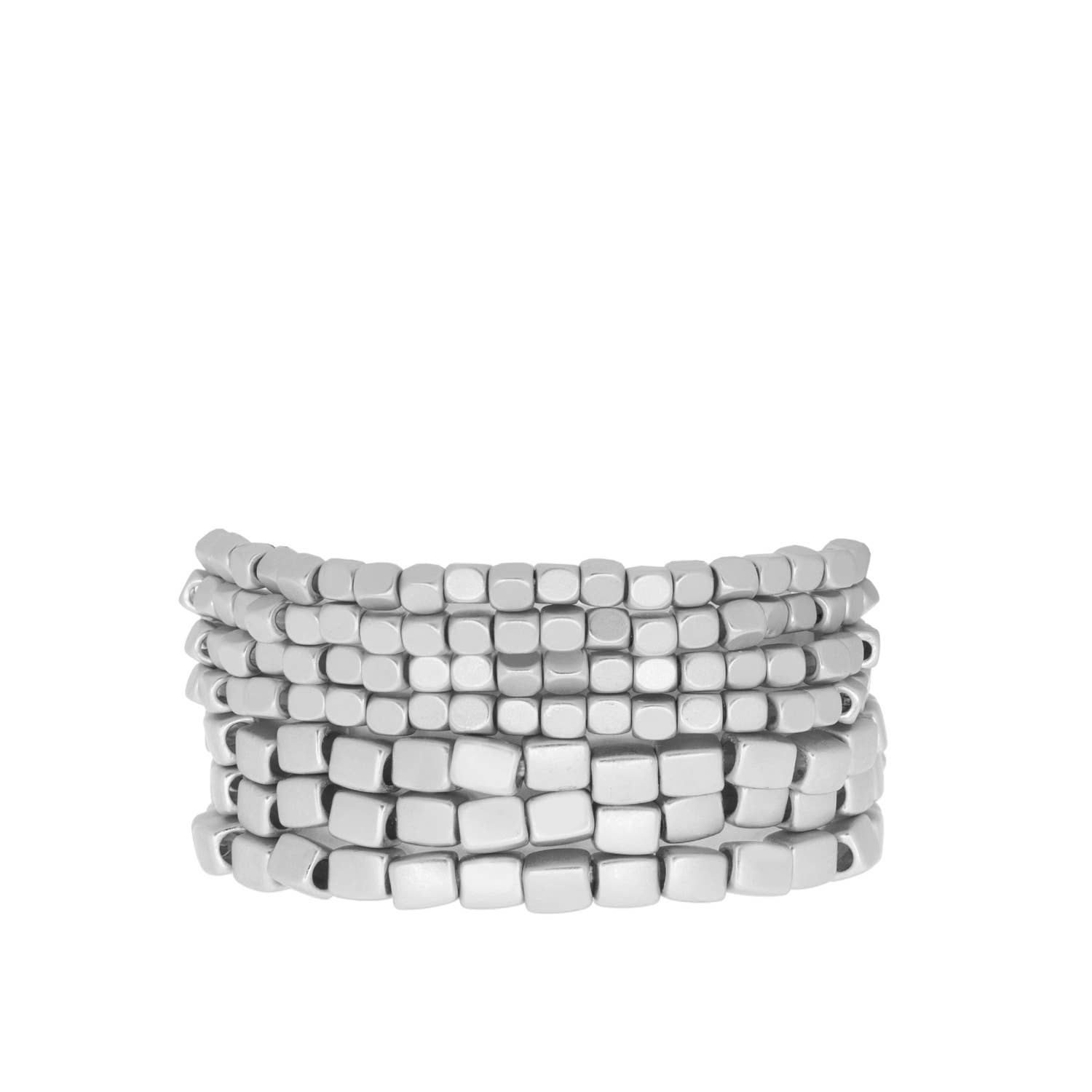 Marlyn Schiff - Wholesale Jewelry Set - square metal beaded bracelet set0