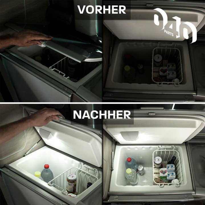 Mixcover GmbH - Wholesale Portable Charger - 040Parts automatic LED refrigerator light/cooler box compatible with caravans, motorhomes, caravans, van, freezer, mini refrigerator4