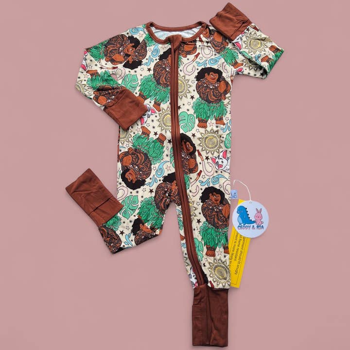 Macacão conversível zippy de bambu semideus por atacado de CEDDY & RIA