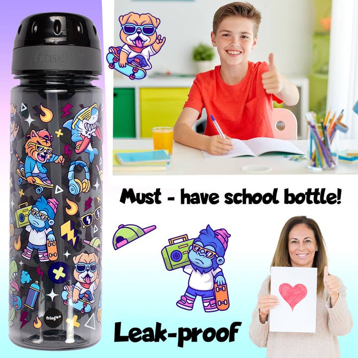 Fringoo Group Ltd - Wholesale Water Bottle - Straw Bottle - Cool Dude4