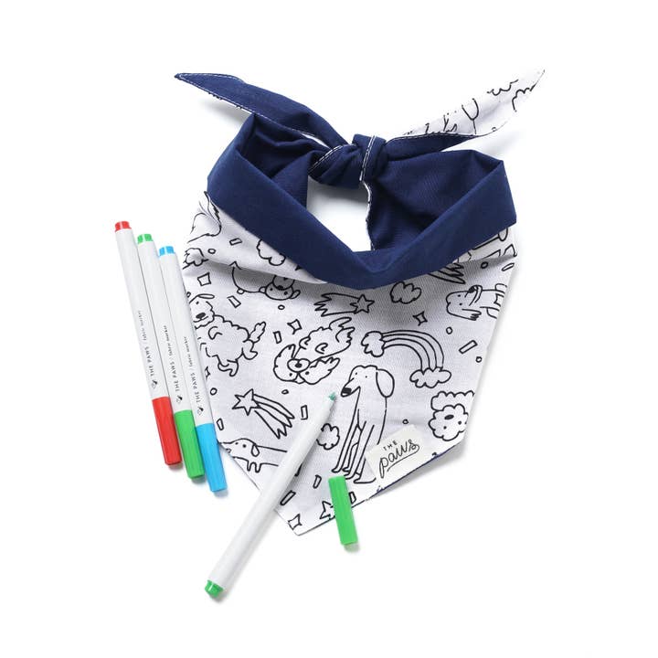 The Paws - Wholesale Pet Bandana - Dog - Coloring Bandana for Kids and AdultsÂ