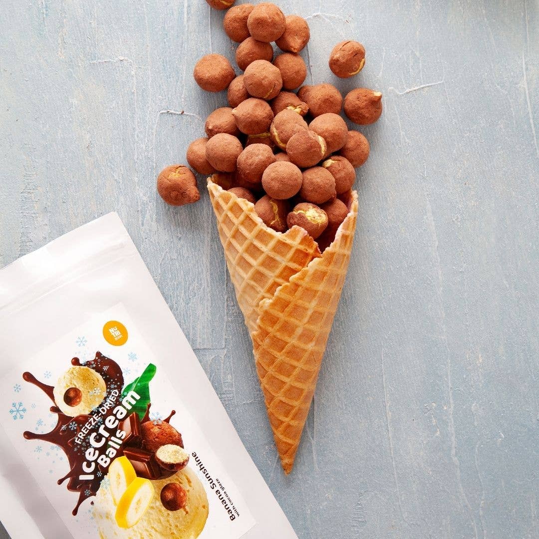 NutriBoom - Vente Glaces/sorbets - Boules de crème glacée lyophilisée Banane Sunshine 45 g6