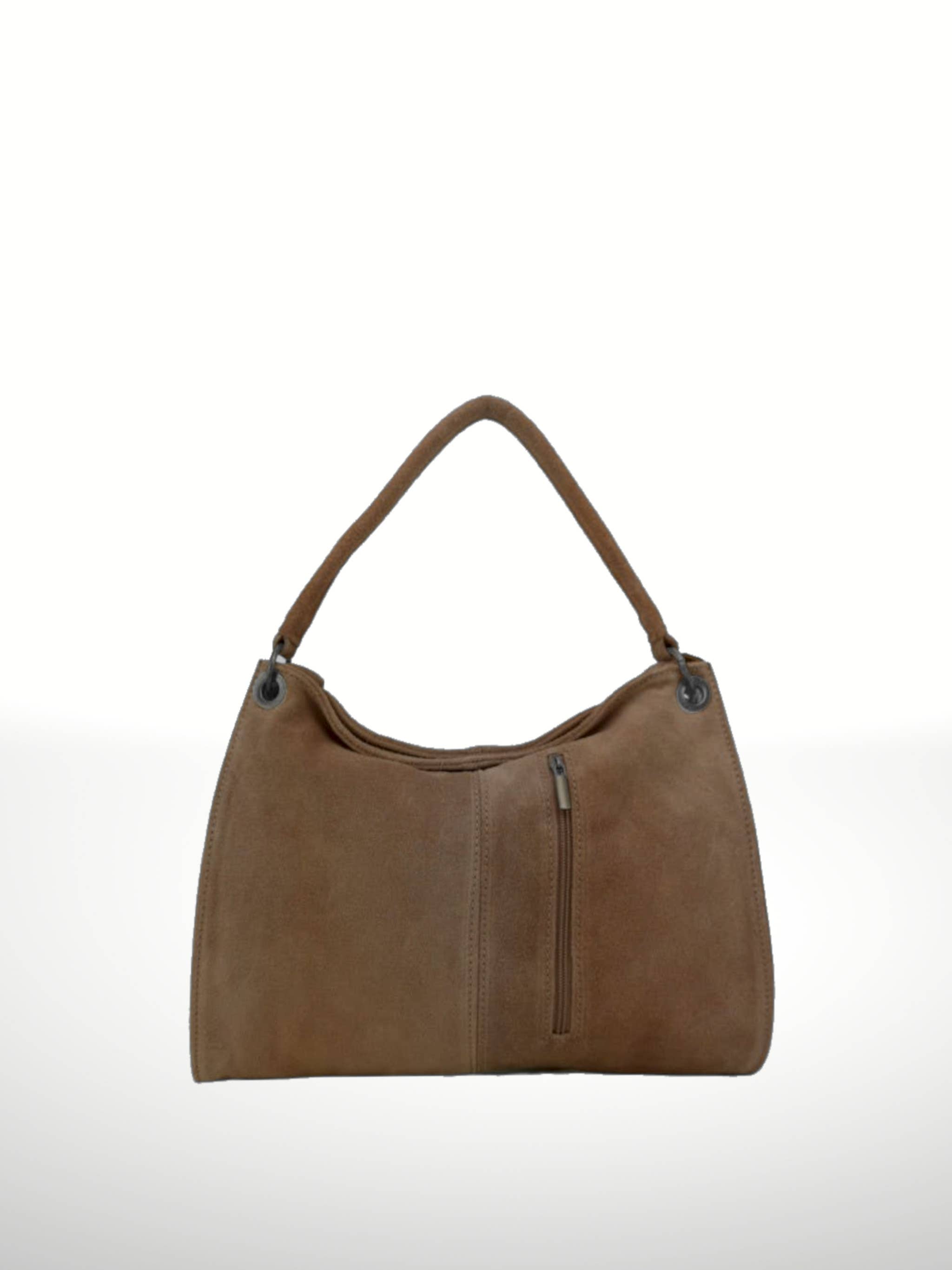 ITALIAN'S LEATHER - Wholesale Shoulder Bag - Women's - Riccio Suede Leather Bag 22021423