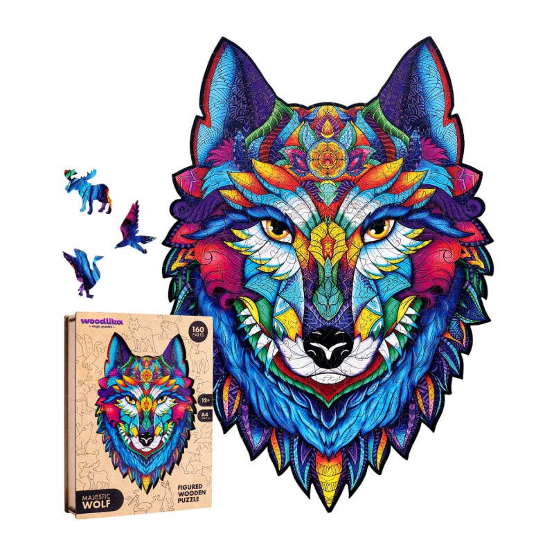 Woodlika - Wholesale Puzzle - Kids - Majestic Wolf Jigsaw Puzzle | Magic Animals3