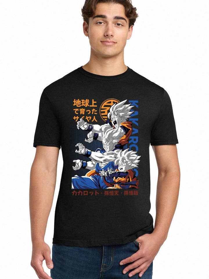 Fundom - Wholesale T-Shirt (Graphic) - Unisex - Dragon Ball Z Kakarot Saiyan Generations Adult Unisex Tee1