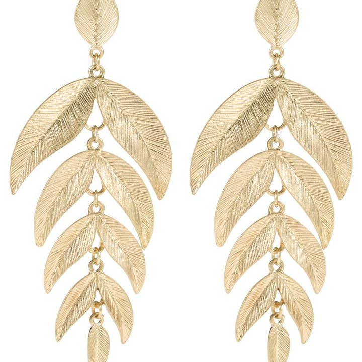 Brincos de folhas por atacado de Club Manhattan