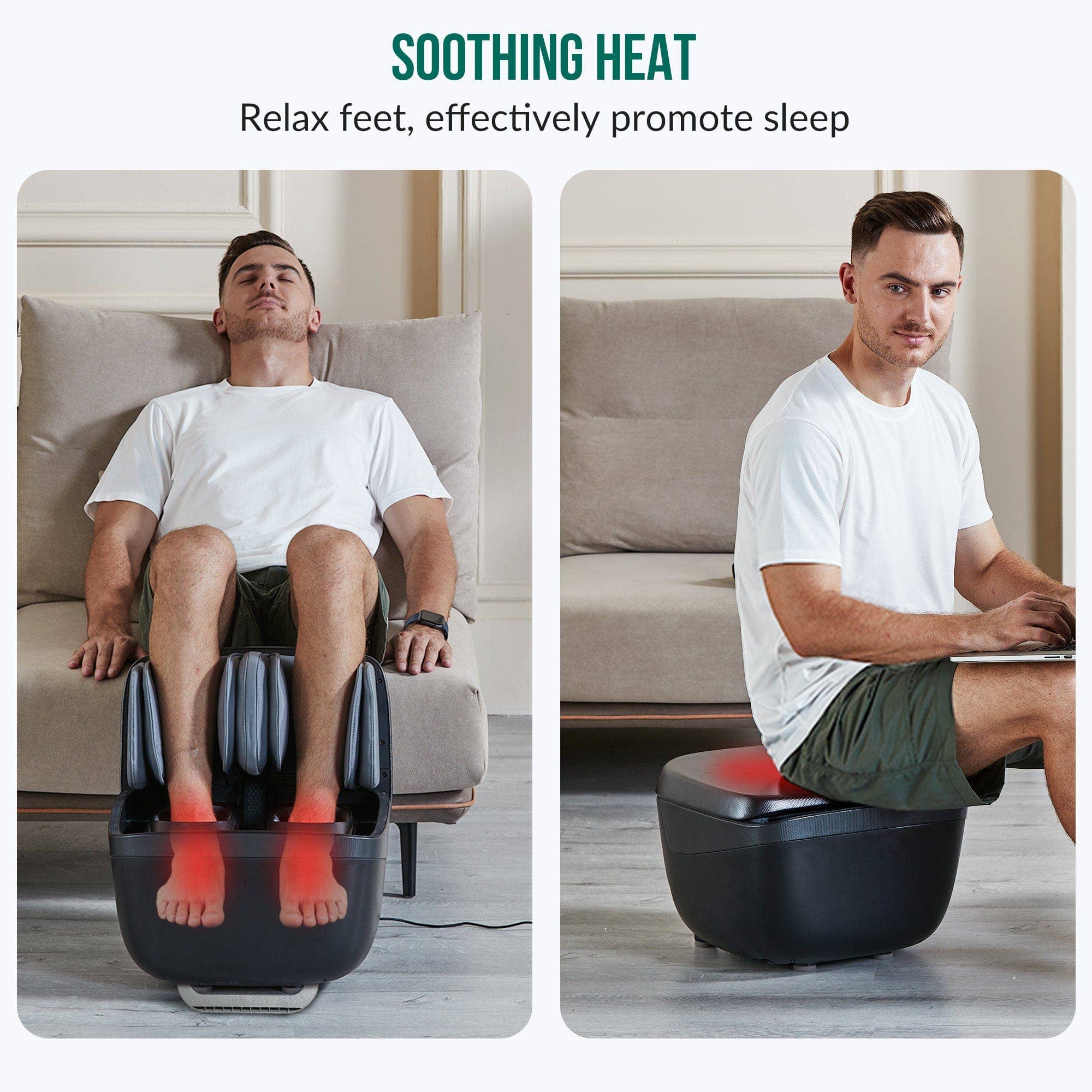 SNAILAX - Wholesale Body Massager - Snailax 2 IN 1 Foot Massager & Ottoman Foot Rest - K683