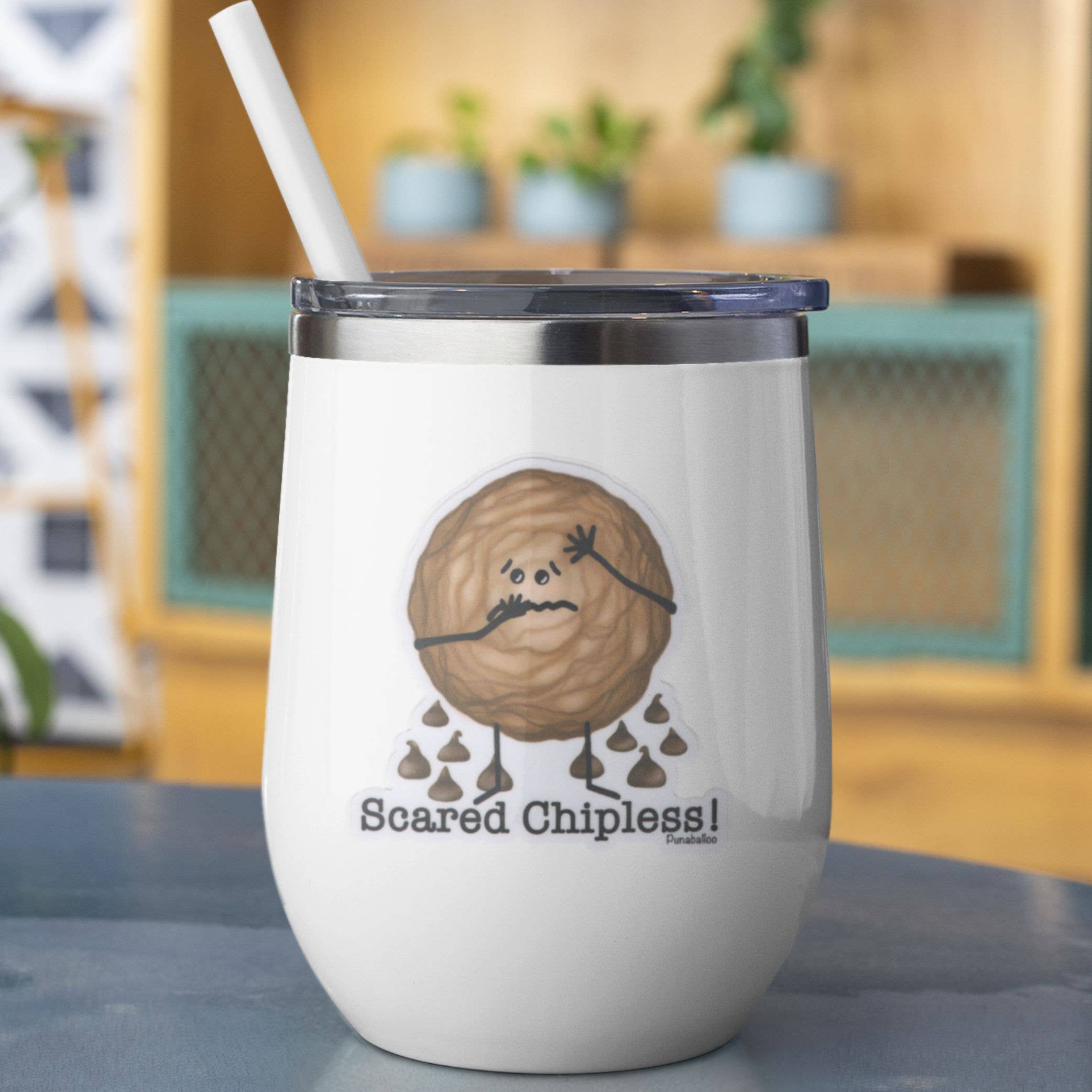 Punaballoo – Großhandel Aufkleber – Erschrockener Chipless Vinyl Wasserdichter Aufkleber – Lustiges Keks-Wortspiel1