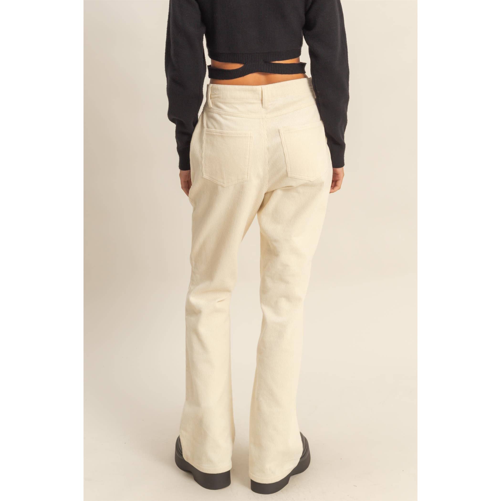 Double Zero - Wholesale Pants - Women's - Corduroy Flare Pants3