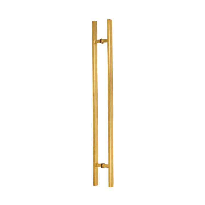 Maniglia per Porta Rettangolare Tipo 'H' - 18" PVD Oro per la vendita all'ingrosso da parte di PRIMA DECORATIVE HARDWARE INC