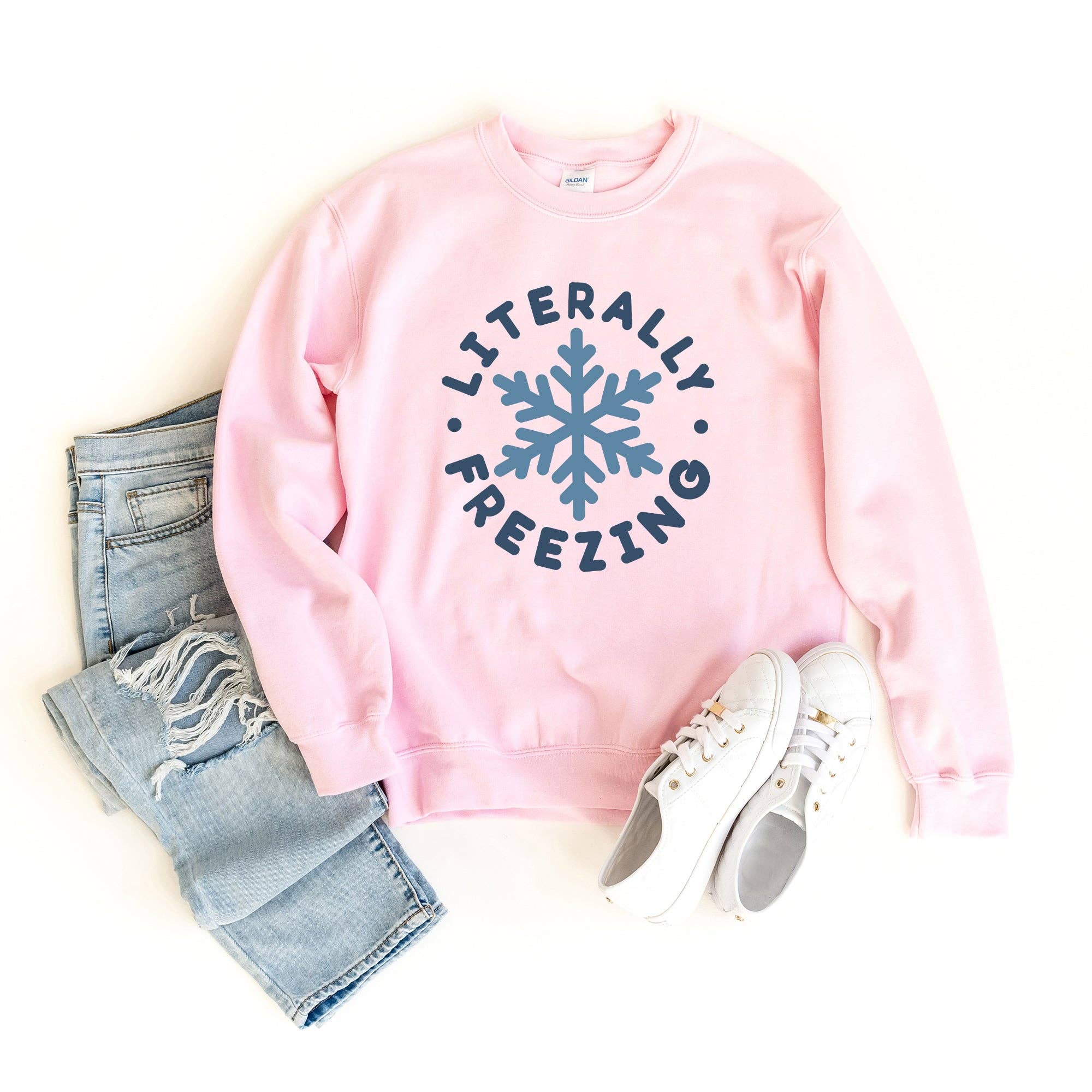 Olive And Ivory Wholesale - Wholesale Graphic Sweatshirt - Women's - Literally Freezing | Sweatshirt | Winter3