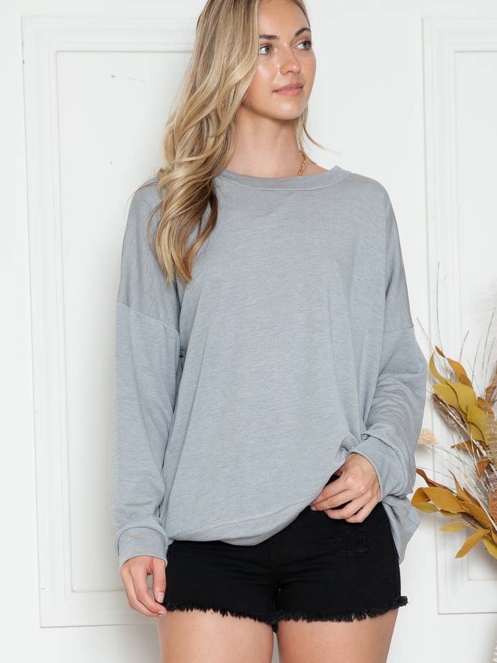 SWEAT-SHIRT OVERSIZE BICOLORE pour la vente par Burgundy Apparel