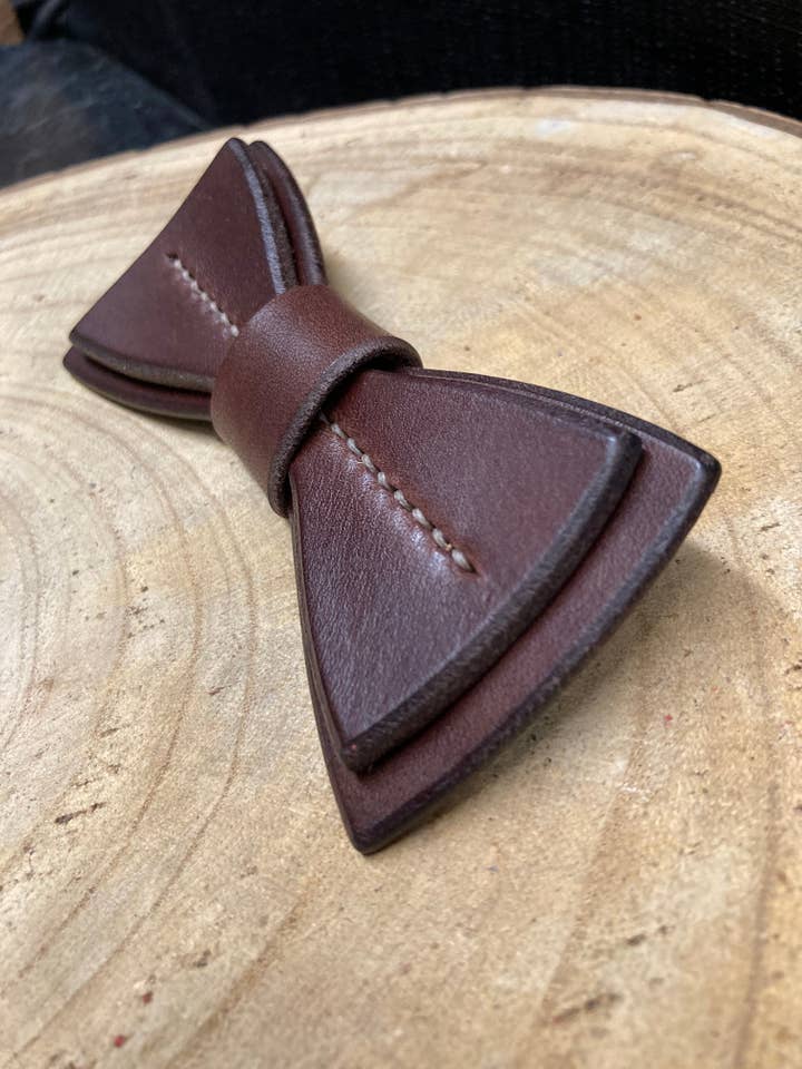 Chocolate Bowtie for wholesale by Madison Street Leather