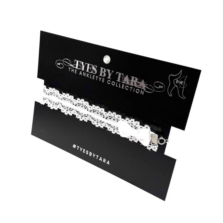 Chantilly Weiß Ankletye für den Großhandel von Tyes By Tara