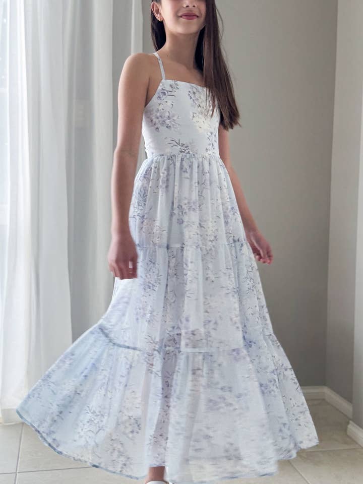 Savannah Girls Dress - Lilac Mist for wholesale by A Little Lacey