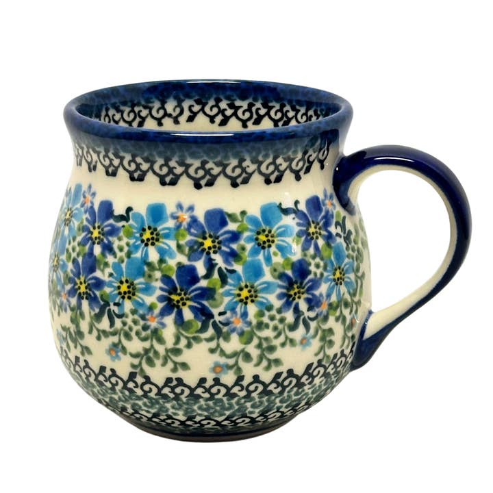 Mug, Bubble 16 oz - Galia - Clematis for wholesale by Music City Polish Pottery