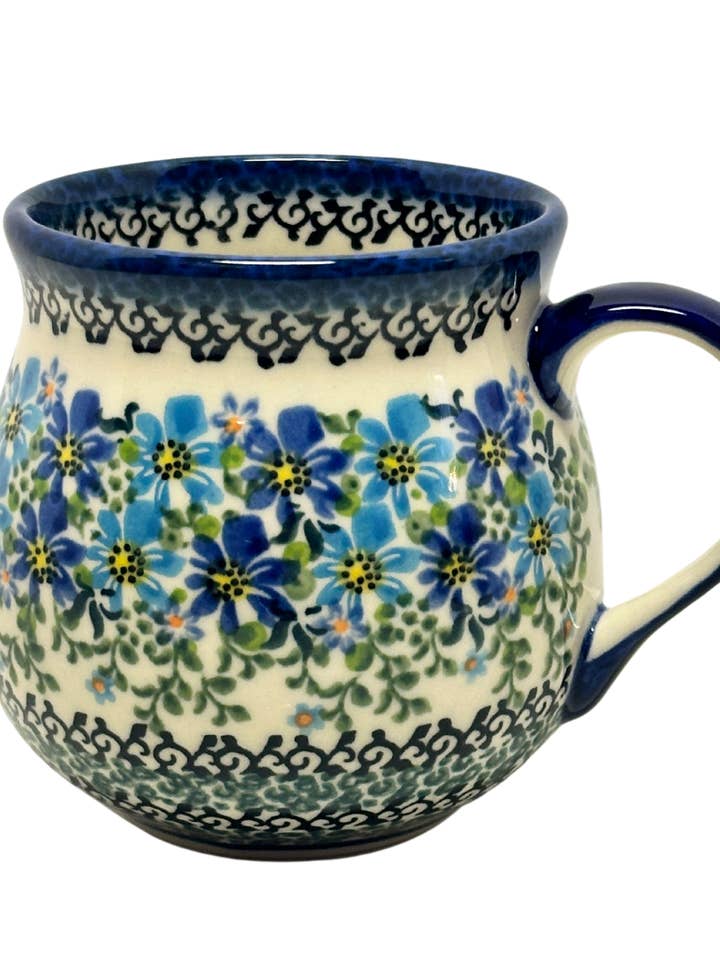 Mug, Bubble 16 oz - Galia - Clematis for wholesale by Music City Polish Pottery