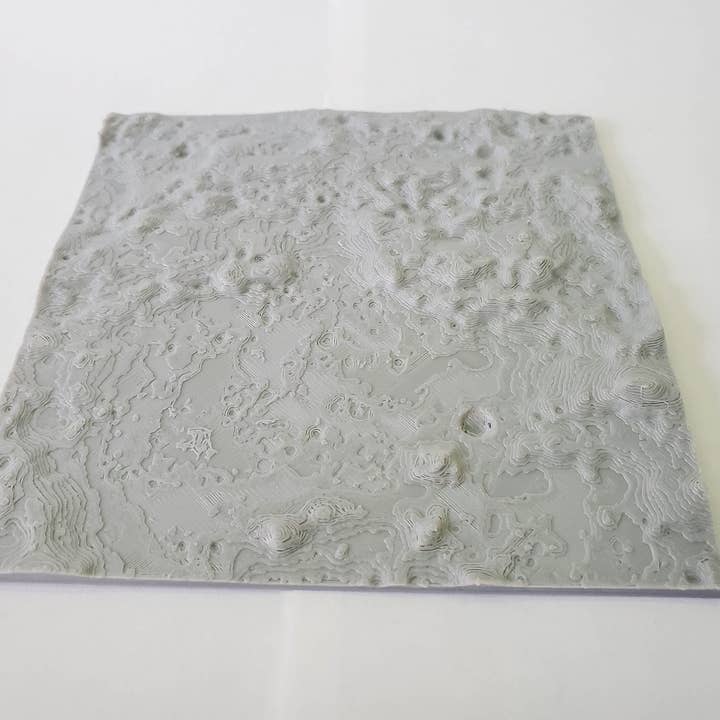 Site d'alunissage d'APOLLO 16 - Carte topographique 3D précise des Descartes Highlands pour la vente par Clever Contraptions