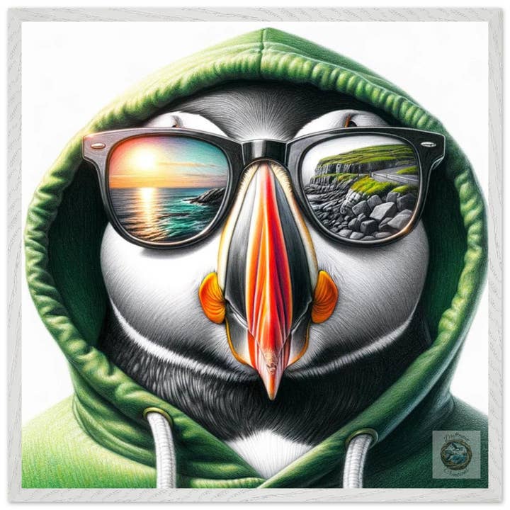 Smeraldo Scorcio Pulcinella di Mare per la vendita all'ingrosso da parte di Driftwood Creations