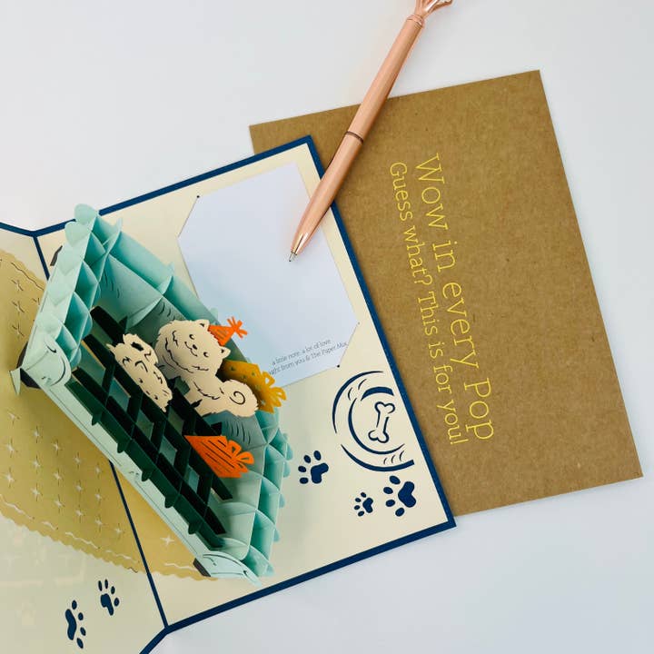 The Paper Mix - Wholesale Birthday Card - Party On Blue Coach POP UP GREETING CARD, 3D Pop Up Card7