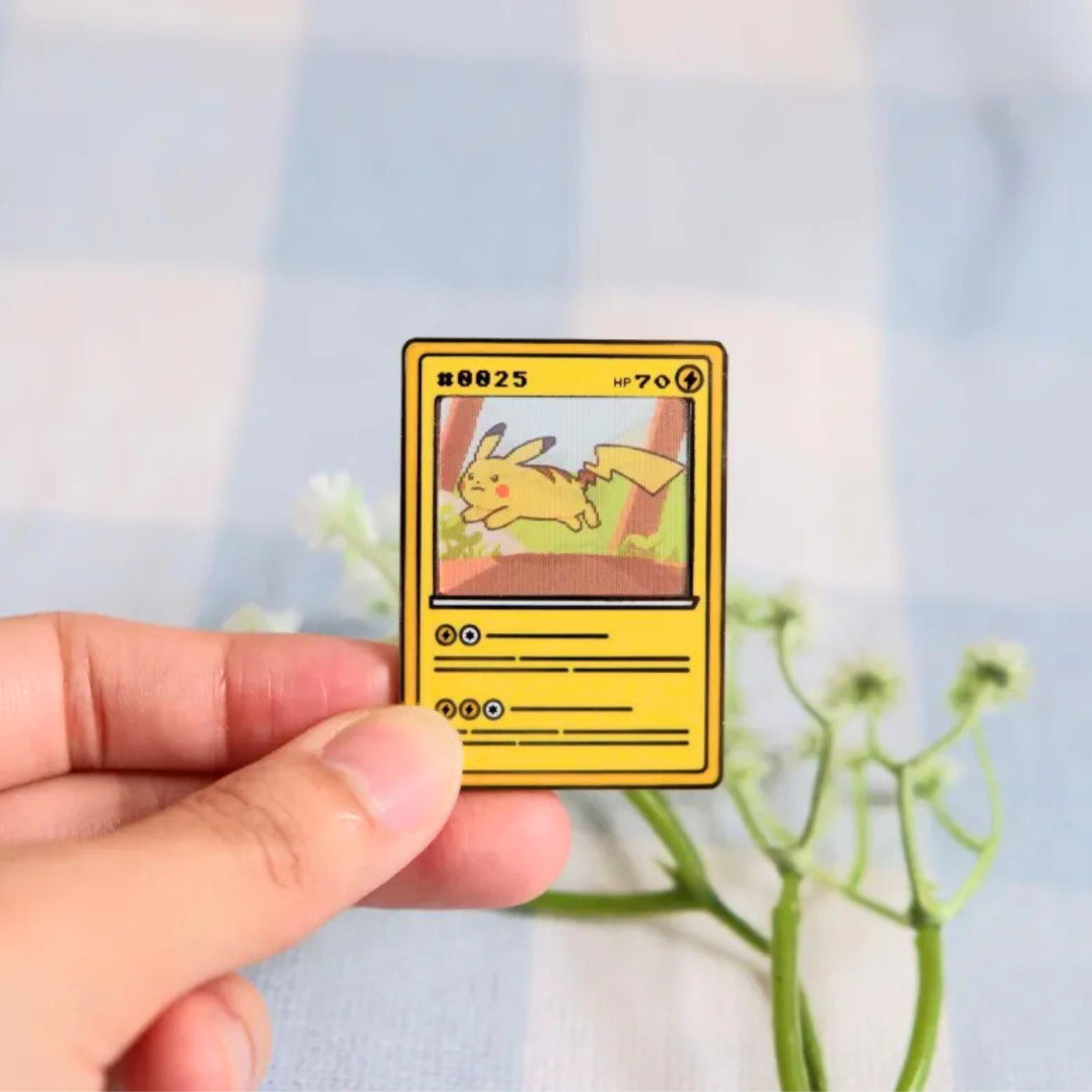 byUme Co. - Wholesale Lapel Pin/Button - Ditto Poke Card Lenticular Pin1