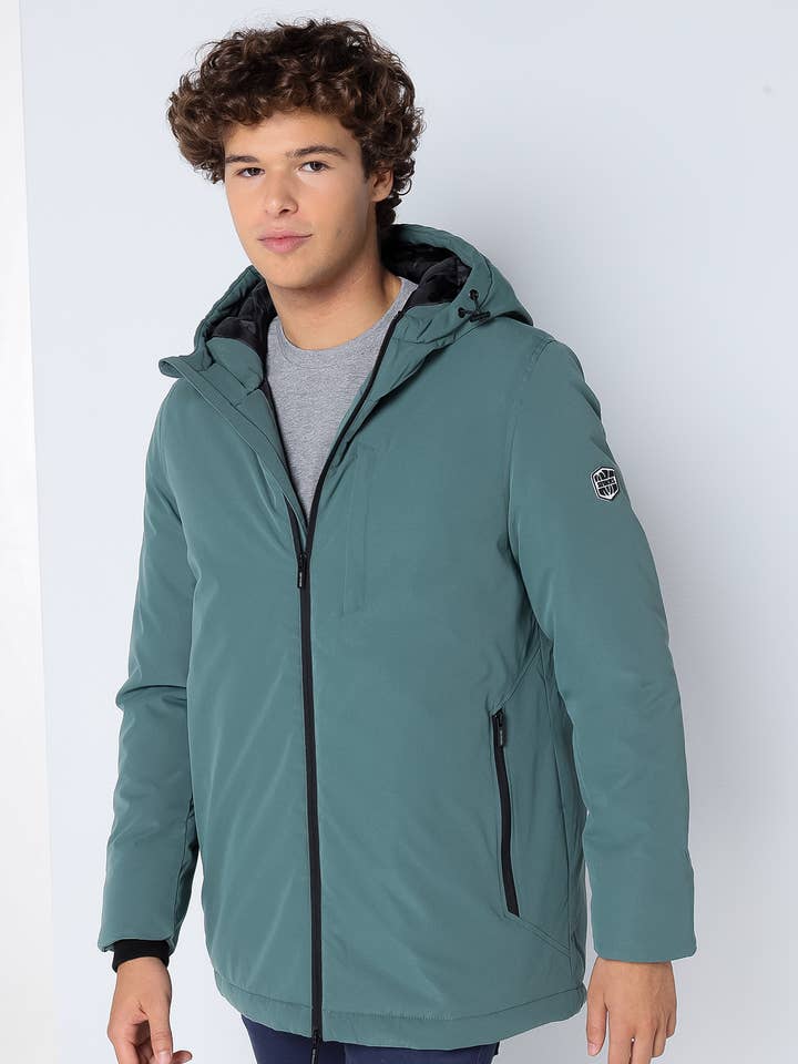 SIX VALVES - Cappotto imbottito con zip e cappuccio M per la vendita all'ingrosso da parte di PAUSANT SHOP ONLINE