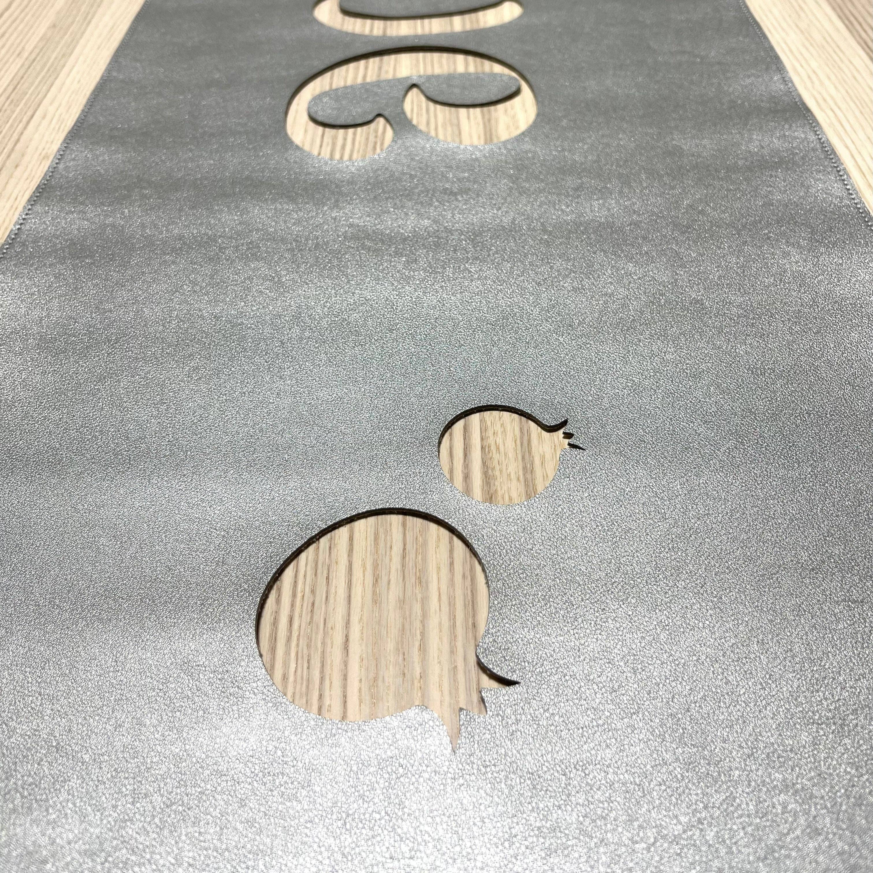 Mensch Kippah - Wholesale Table Runner - STAIN FREE Rosh Hashanah Shana Tovah Vinyl Table Runner #34