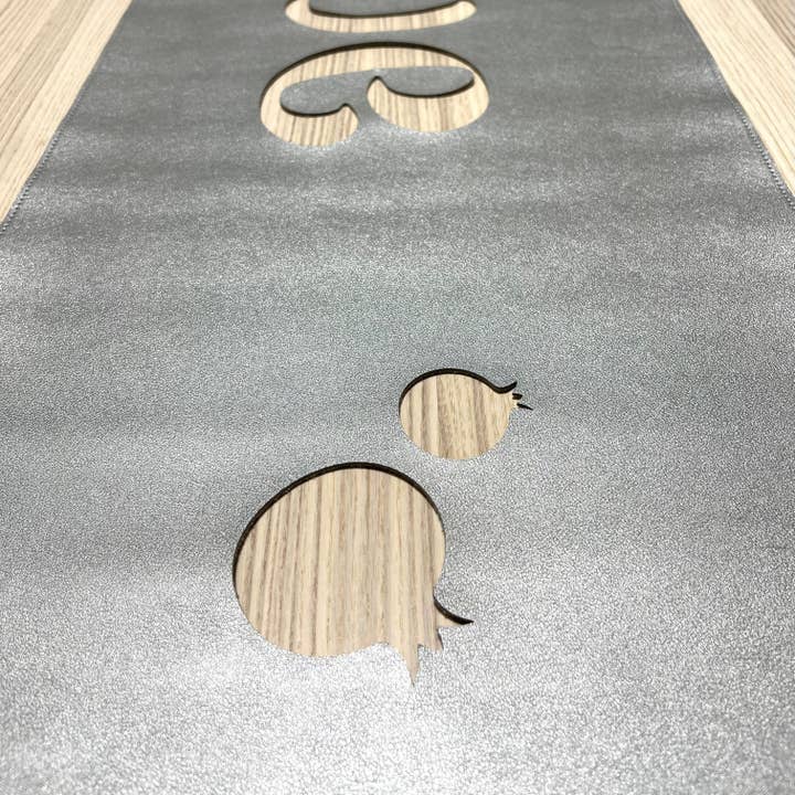 Mensch Kippah - Wholesale Table Runner - STAIN FREE Rosh Hashanah Shana Tovah Vinyl Table Runner #34