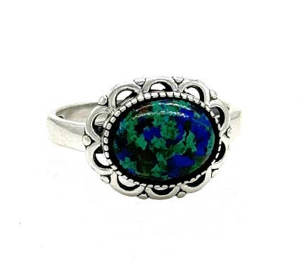 Tiger Mountain Jewelry - Wholesale Cocktail/Statement Ring - Azurite and Sterling Silver Ring