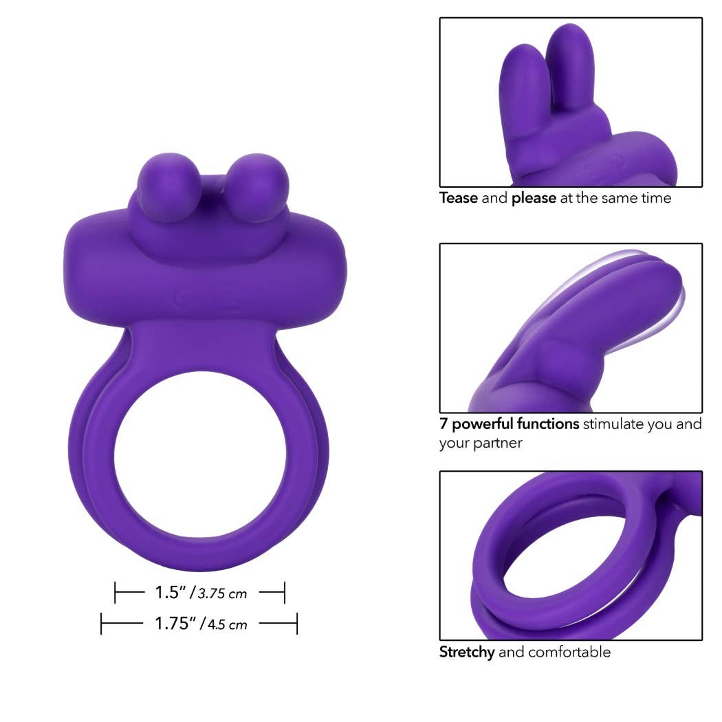 CalExotics - Wholesale Sex Toy - Silicone Rechargeable Dual Rockin’ Rabbit® Enhancer6