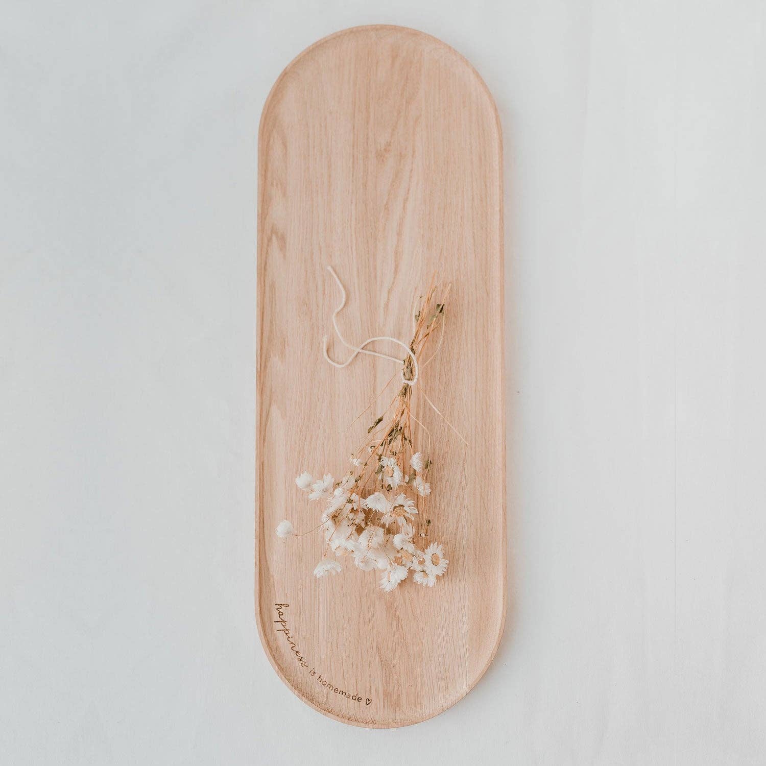 Eulenschnitt - Wholesale Serving Tray - tray Happiness oak 57cm (PU = 3 pcs)2