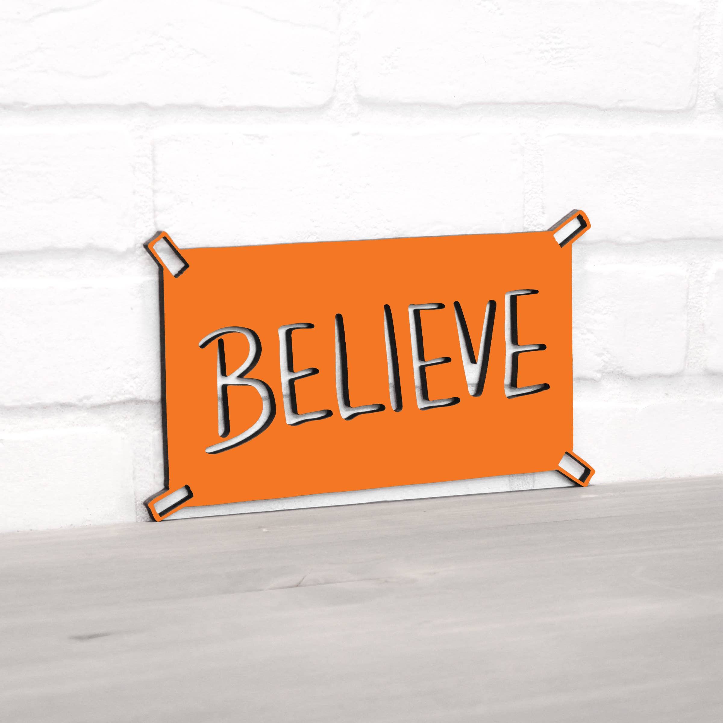 Spunky Fluff - Wholesale Wall Sign - Believe Ted Lasso Quote Locker Room Sign3