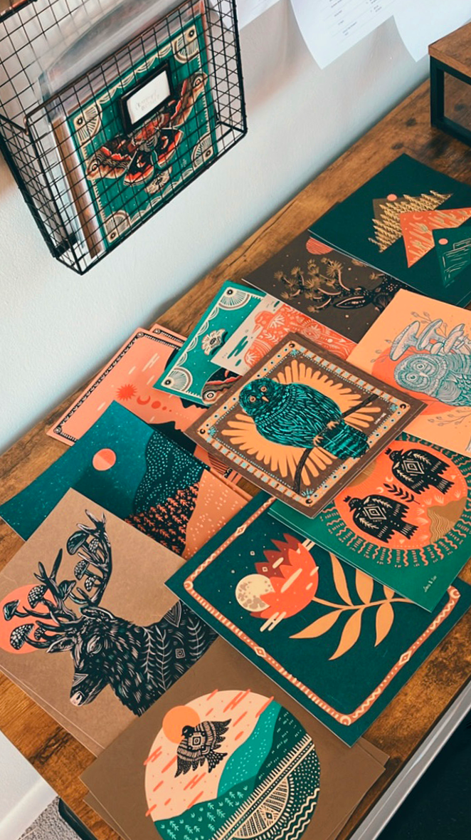 Land & She - Wholesale Art Print - Mockingbird2