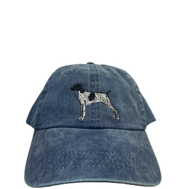 German Shorthaired Pointer, Black, Dog Breed Baseball Cap for wholesale by Tug Tees