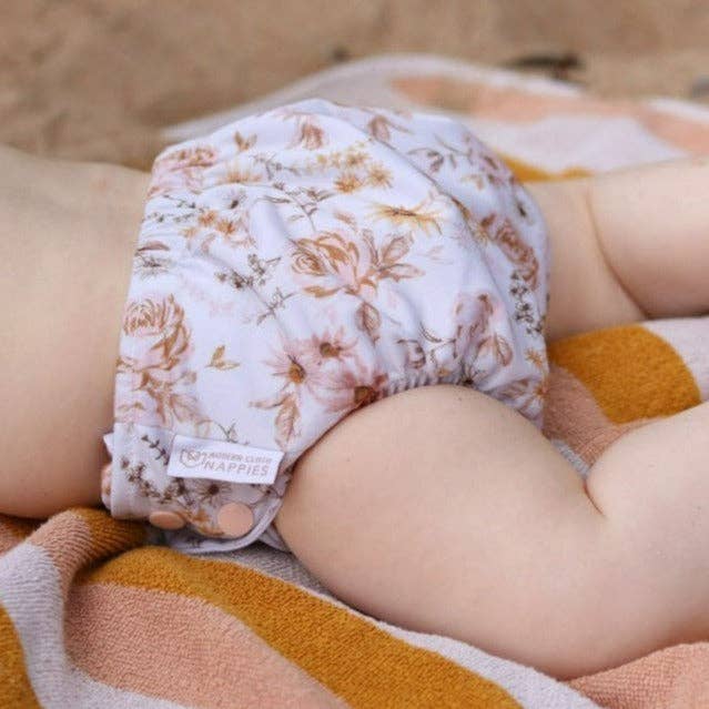 Modern Cloth Nappies – wholesale Swim nappy – Baby – One Size Baby to Toddler Reusable Swim Nappies - Beige Spot
