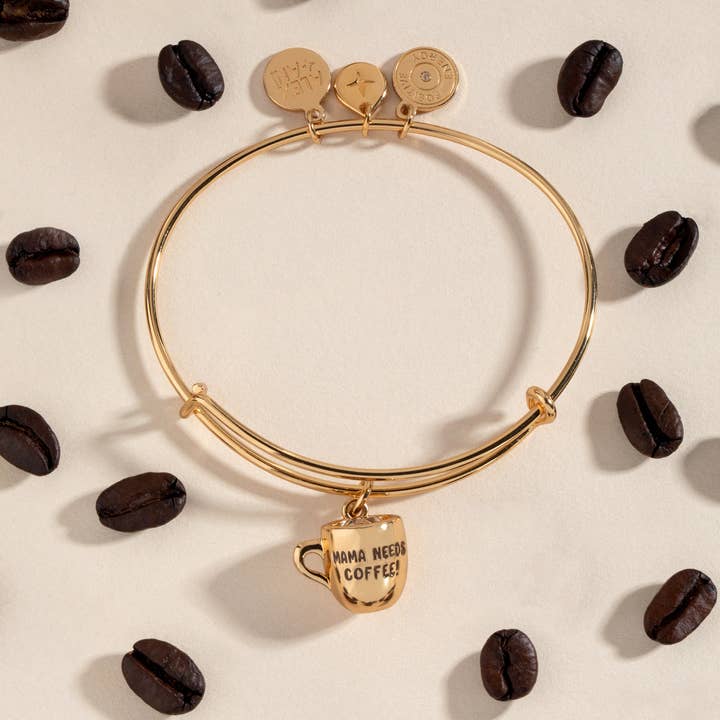Alex and Ani - Wholesale Charm/Dangle Bracelet - Mama Needs Coffee Charm Bangle3