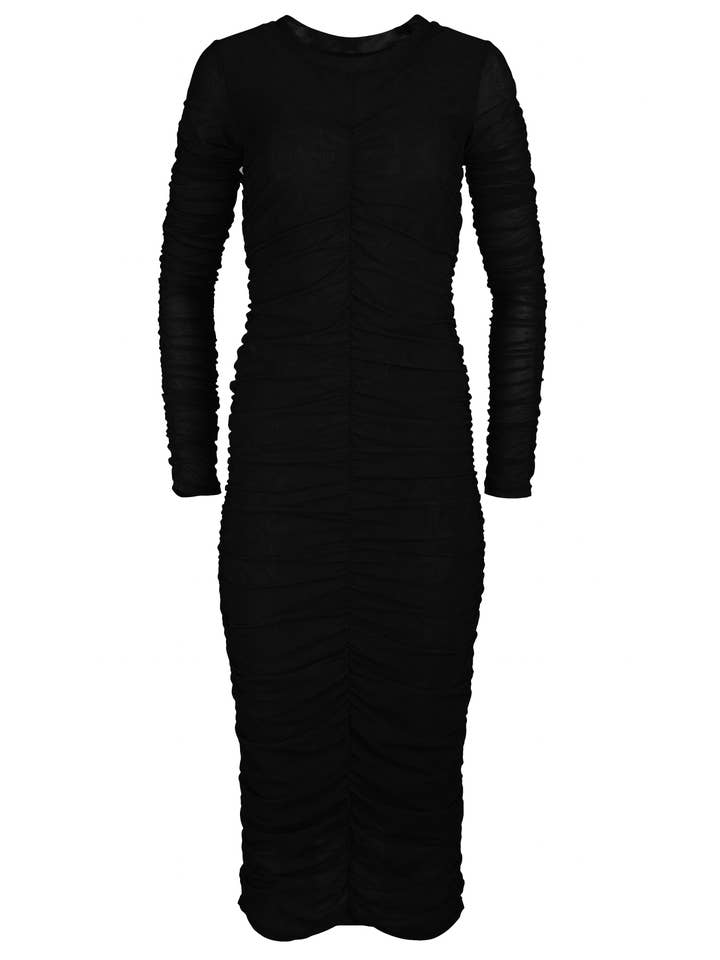 Hilary MacMillan - Wholesale Dress - Women's - Long Sleeve Mesh Dress4