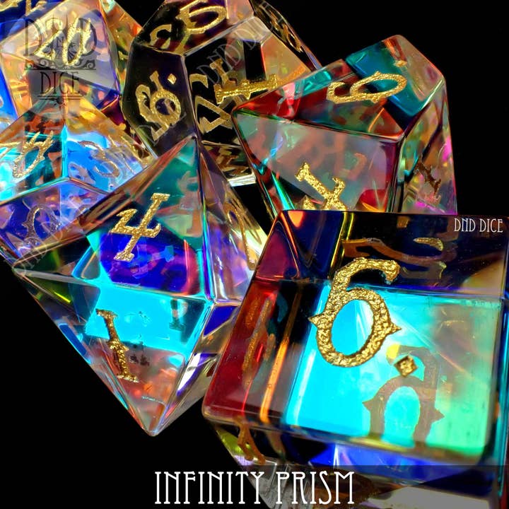 DNDDICE.COM - Vendita all'ingrosso Dadi - Vetro Prisma Infinito (Confezione Regalo)