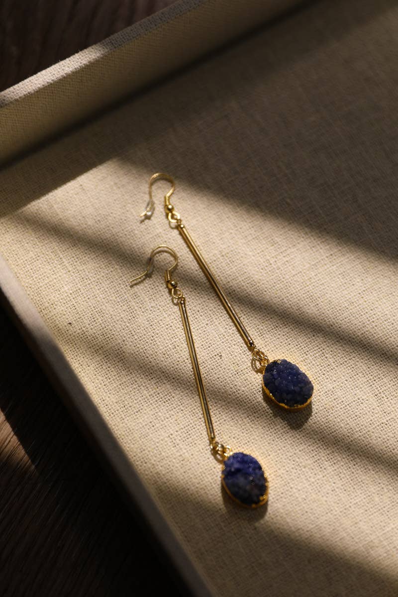 Leto Accessories - Wholesale Dangle Earrings - Crystal Gemstone Drop Statement Earrings9