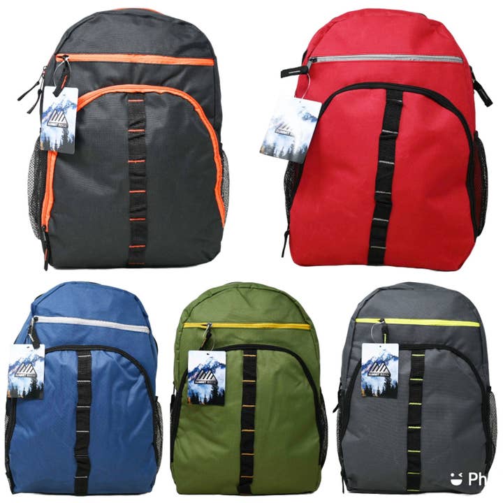 17" BOYS BACKPACK 5-ASST COLORS C/P 24 for wholesale by GreatBuy.com