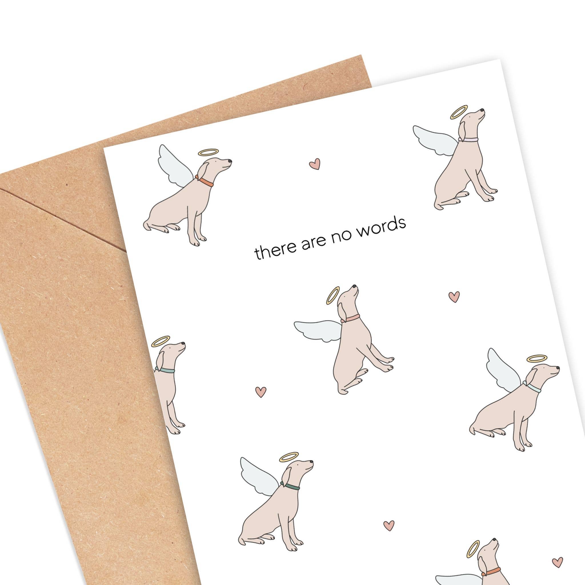Simply Happy Paper - Wholesale Sympathy Card - There are No Words Dog Sympathy Card1