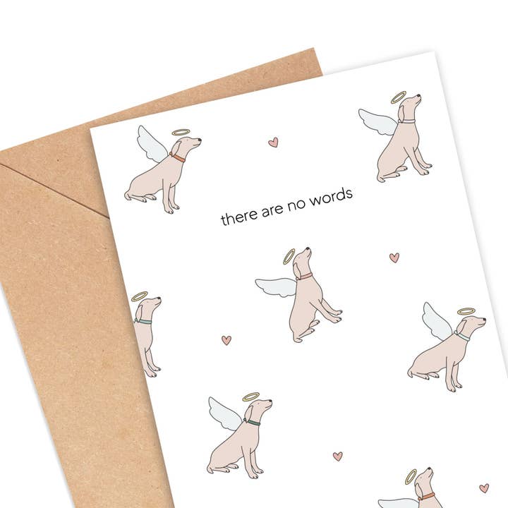 Simply Happy Paper - Wholesale Sympathy Card - There are No Words Dog Sympathy Card1