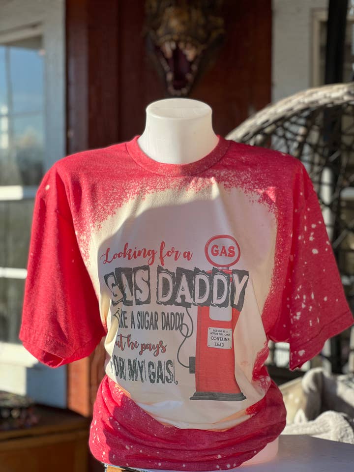 Gas Daddy Bleget Tee for engroshandel hos 99designz