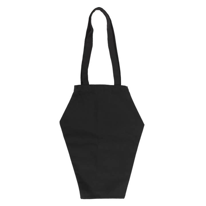 Something Different Wholesale - Wholesale Tote Bag - Unisex - Gothic The Creepier the Better Coffin Shaped Tote Bag