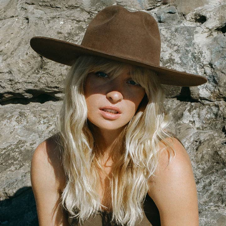 The Dre Western Rancher Hat - Oak for wholesale by Minga