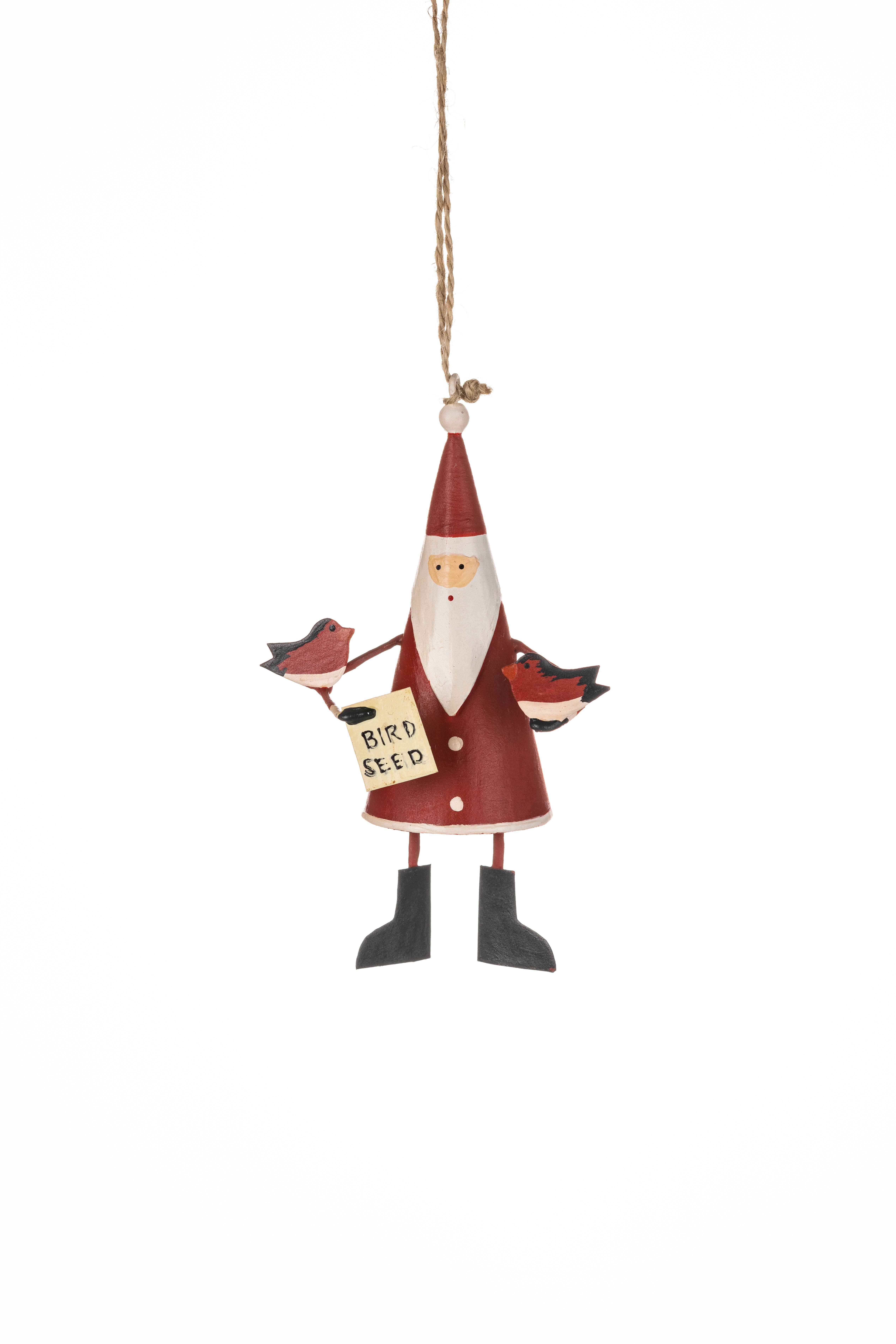 Shoeless Joe Ltd - Wholesale Ornament - Feed The Birds Santa0