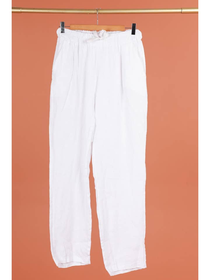 LINEN & COTTON HOUSE - Wholesale Pants - Women's - 12186 PLUS SIZE 100% LINEN