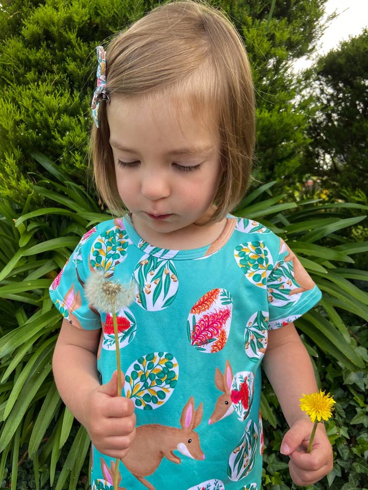 Blue Kettle Designs - Wholesale T-shirt – Kids - Kids T-Shirt in 'Easter Bilbies’4