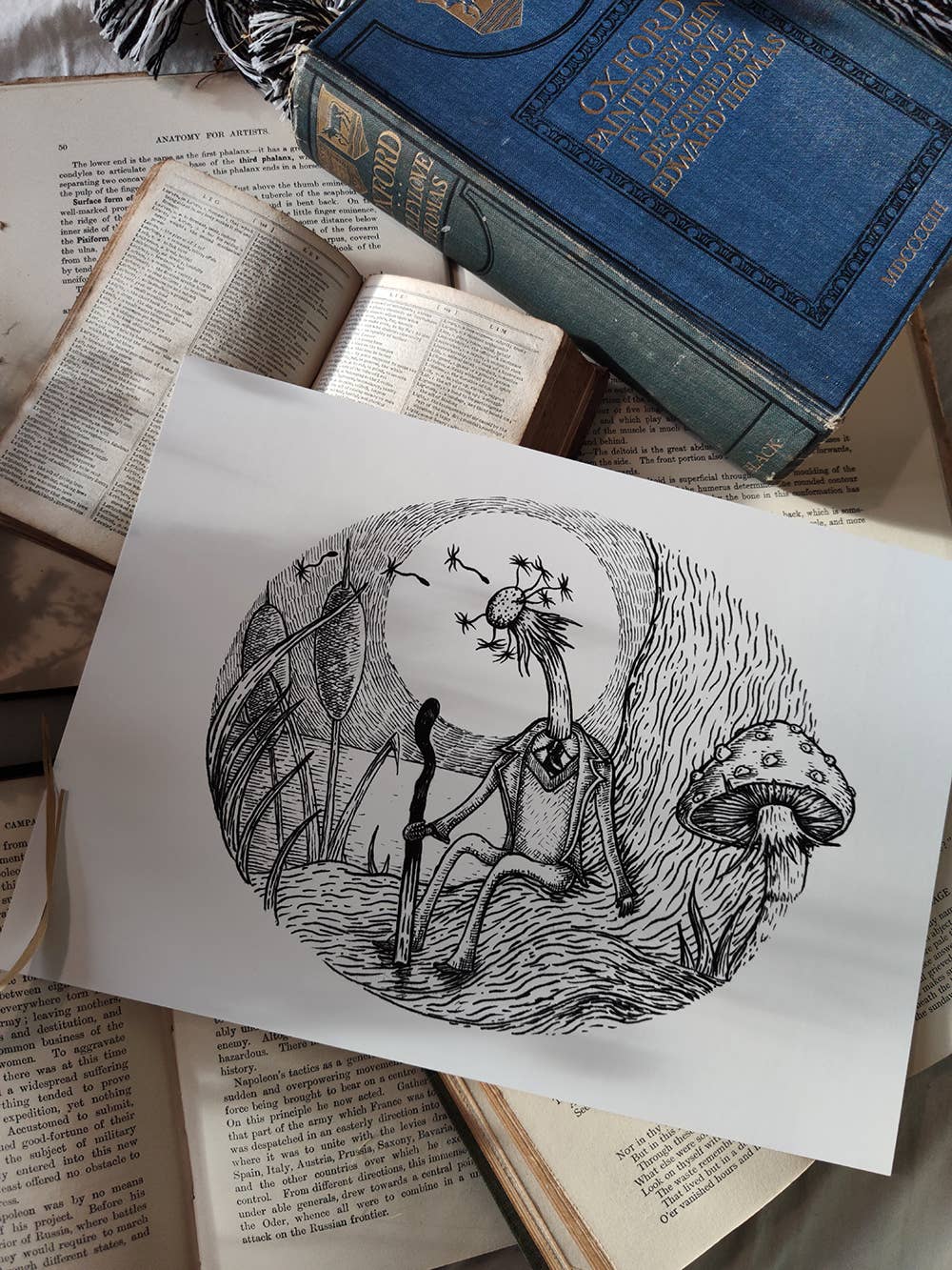 Jon Turner Illustration – wholesale Art print – Melancholy Mandelion art print0